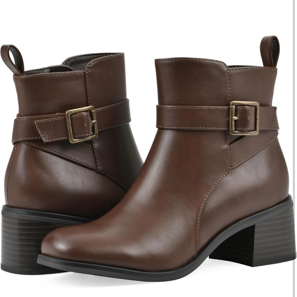 White Mountain Shoes - White Mountain Harrows Women’s Ankle Boots Sz 11 Mocha Brown Smooth Leather NIB